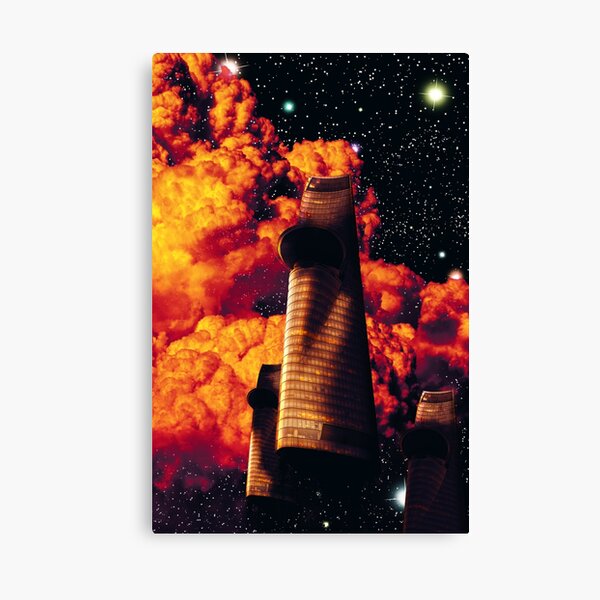 Spaceship Space Travel Dreamscape Canvas Print