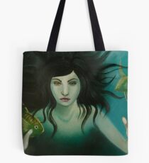 Woman in the water Tote Bag