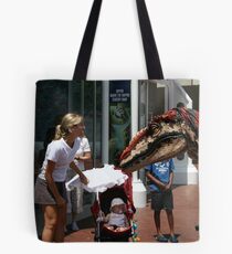 20th Century Jurrasic Park - Baby is eaten by Raptor Tote Bag