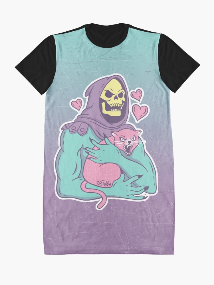 Alternate view of Skeletor's Cat Graphic T-Shirt Dress