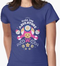 Time for Adventure Toadette Women's Fitted T-Shirt