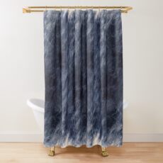 Blue Clouds, Blue Moon Shower Curtain