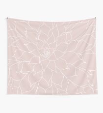 Erröten Rosa Sukkulenten Wandbehang