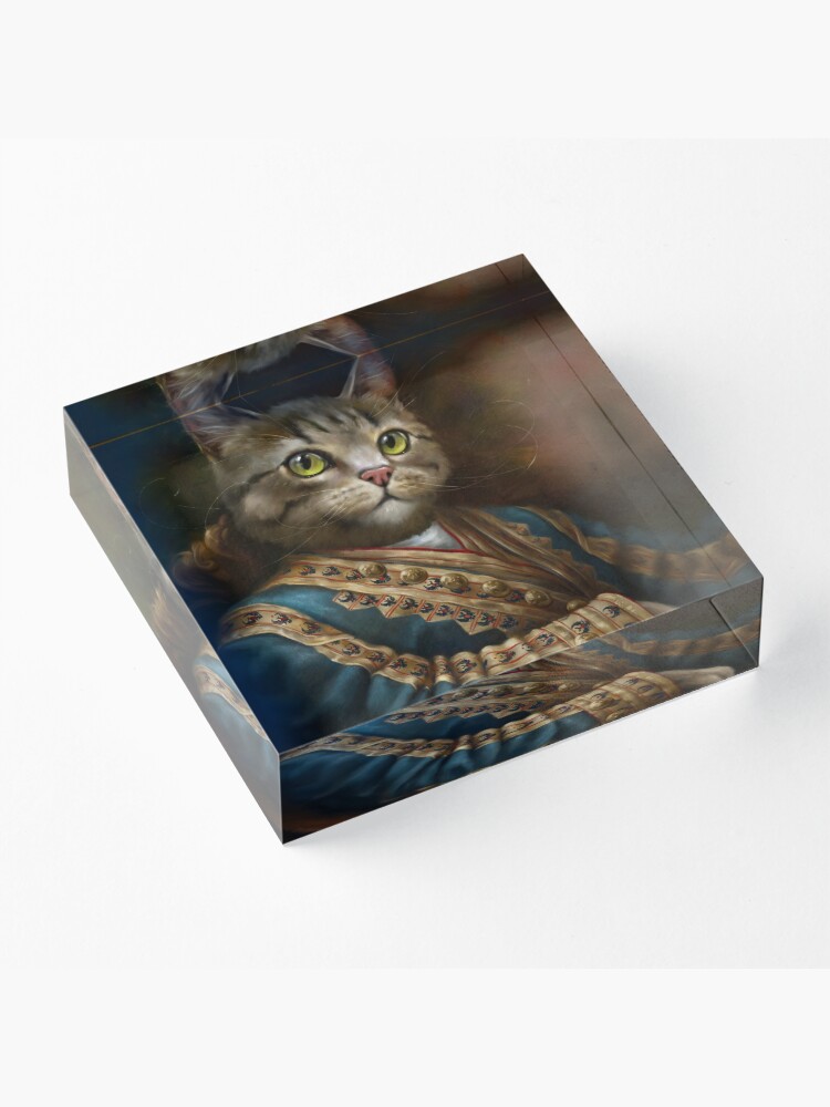Alternate view of The Hermitage Court Outrunner Cat, alternative proportions Acrylic Block