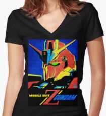 Zeta Gundam Women's Fitted V-Neck T-Shirt