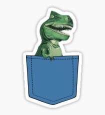 Pegatina T-Rex en bolsillo