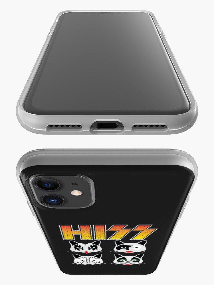 Alternate view of Hiss Kiss - Cats Rock Band iPhone Case & Cover