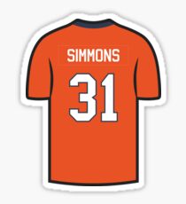 Justin Simmons Jersey - Orange Edition Sticker