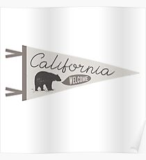 Póster Bienvenido california