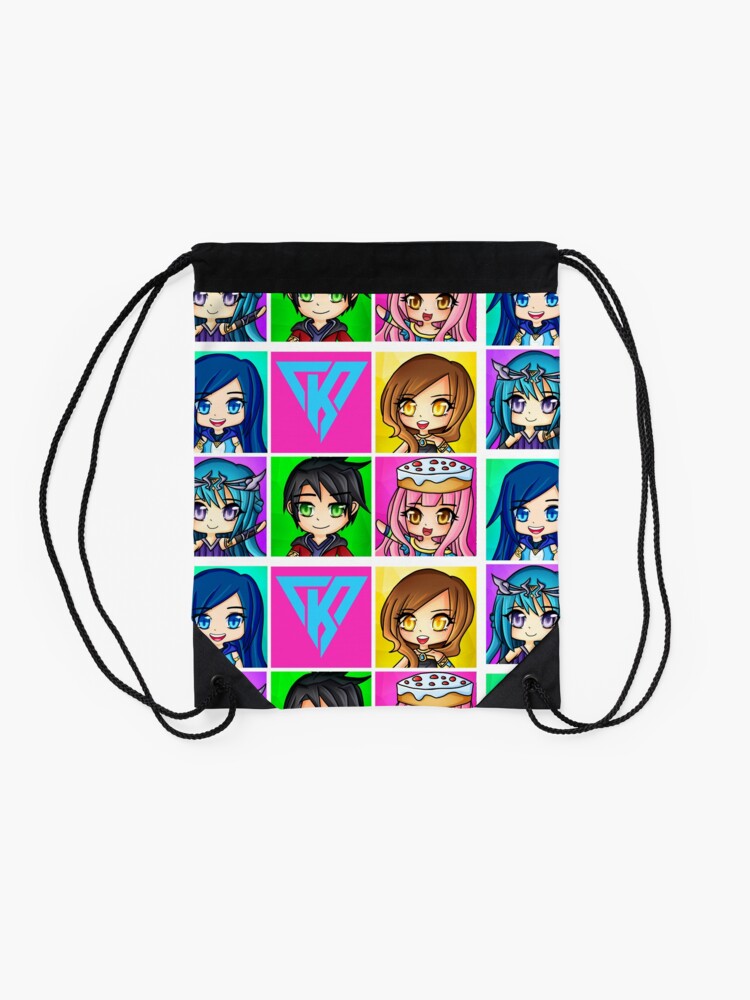 Alternate view of Funneh and the Krew Anime Style Drawstring Bag