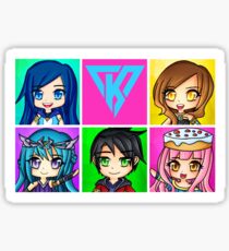Funneh and the Krew Anime Style Sticker