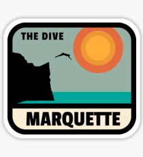 Marquette Black Rocks The Dive Sticker