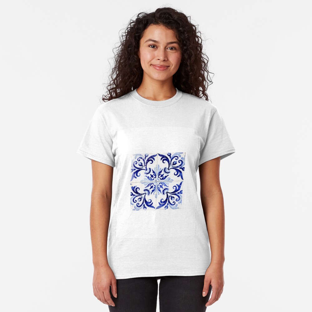 tiles pattern VI - Azulejos, Portuguese tiles Classic T-Shirt