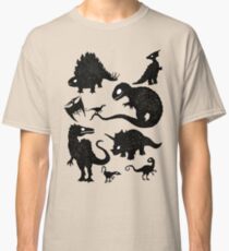 Silhouetted Dinosaurs Classic T-Shirt