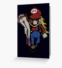 Mario Kidnap Greeting Card