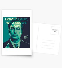Saul Goodman - I Know a guy. Postcards