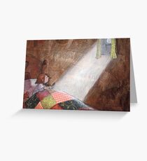 moon watching Greeting Card