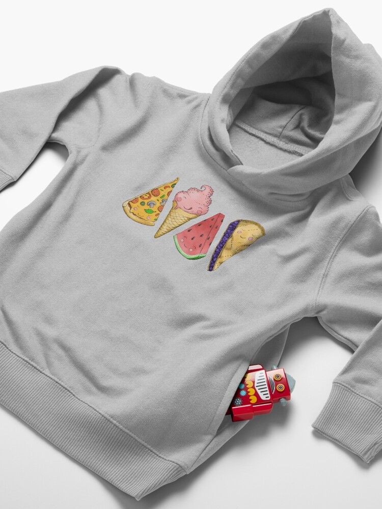 Alternate view of Happy Picnic Triangles Toddler Pullover Hoodie