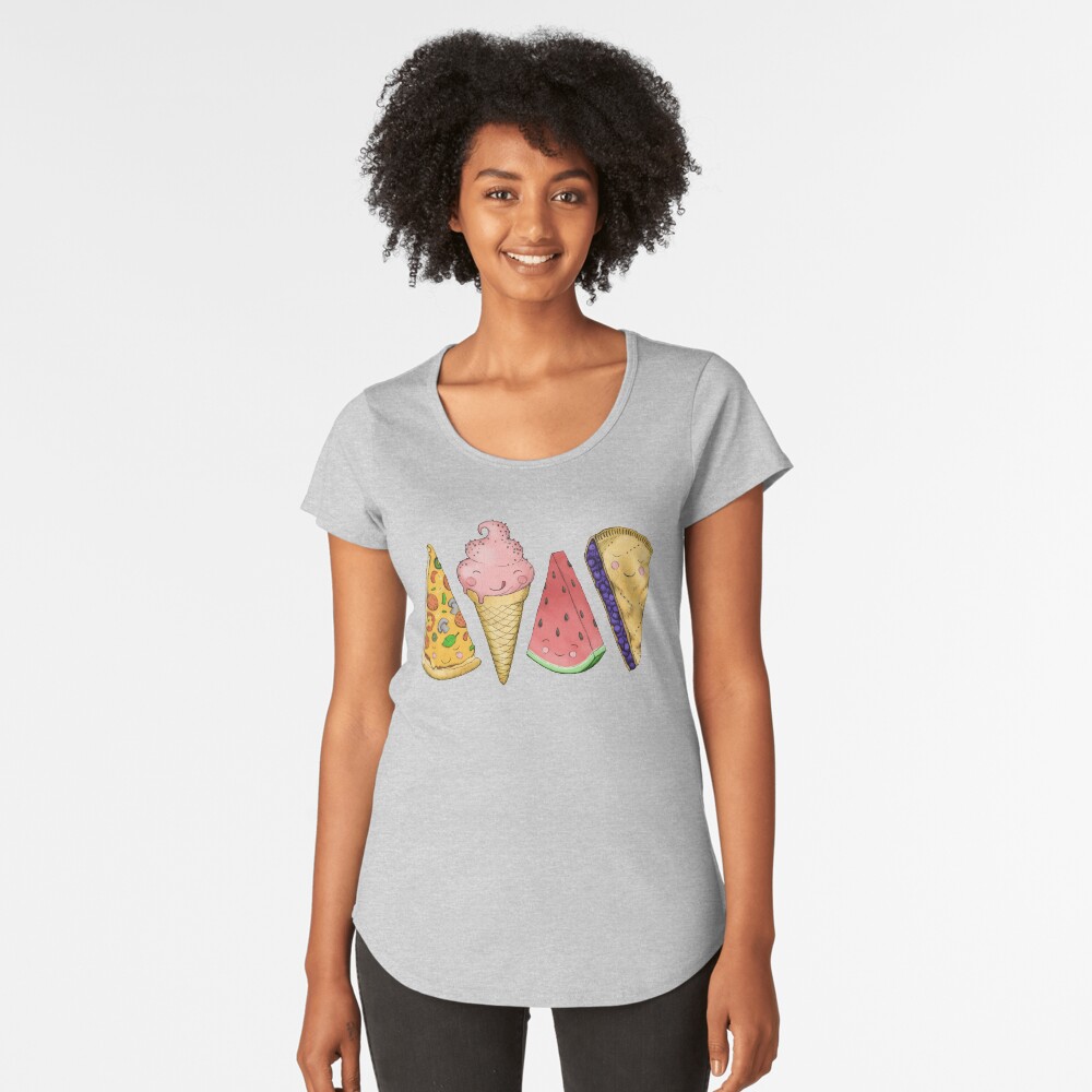 Happy Picnic Triangles Premium Scoop T-Shirt