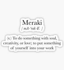 Meraki Sticker