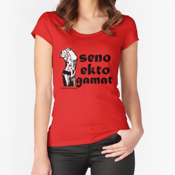 seno ekto gamat - never without my permission Fitted Scoop T-Shirt