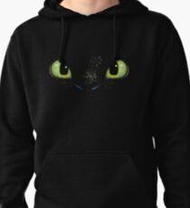 Toothless fiery eyes Pullover Hoodie