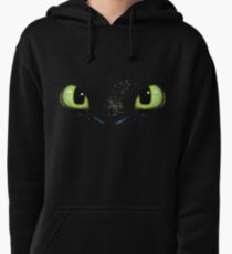 Toothless fiery eyes Pullover Hoodie