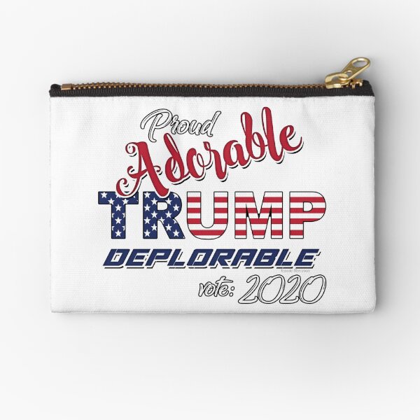 2020 Adorable Deplorable | TRUMP SUPPORTER Zipper Pouch
