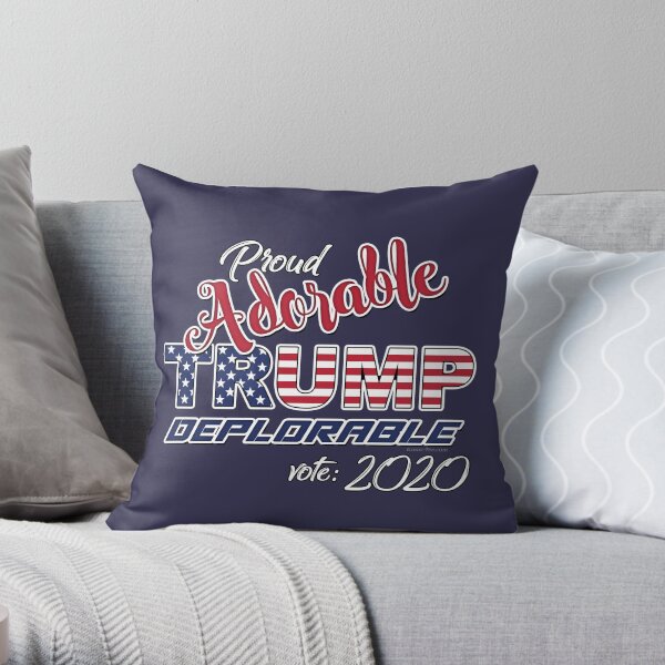 2020 Adorable Deplorable | TRUMP SUPPORTER Throw Pillow