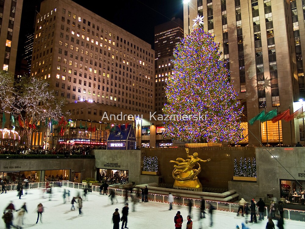 &quot;Christmas Tree Rockefeller Center&quot; by Andrew Kazmierski | Redbubble