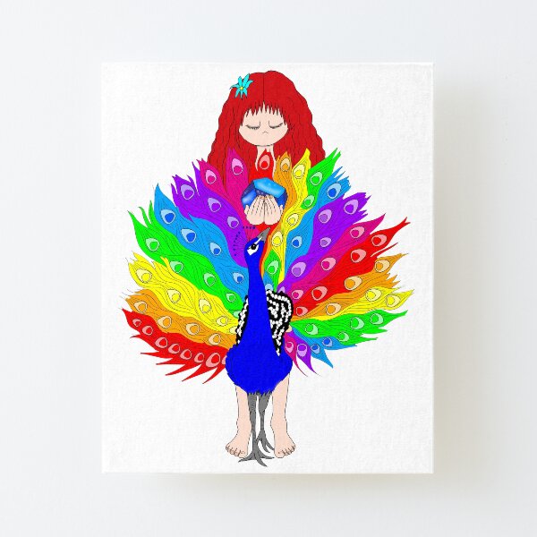 Lapis Lazuli crystal fairy Canvas Mounted Print