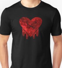 Gravity Falls Robbie Heart Galaxy Print Slim Fit T-Shirt