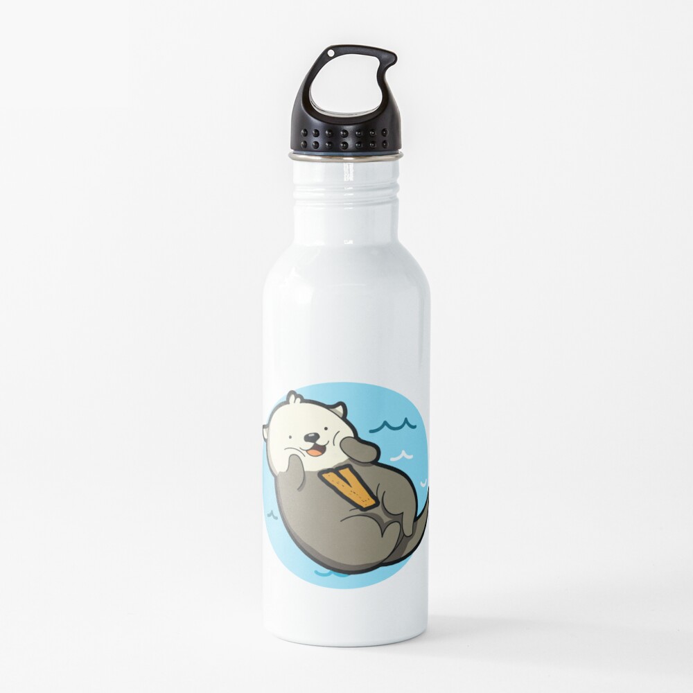 "Alphabet Letter V Adorable Otter" Water Bottle by ...