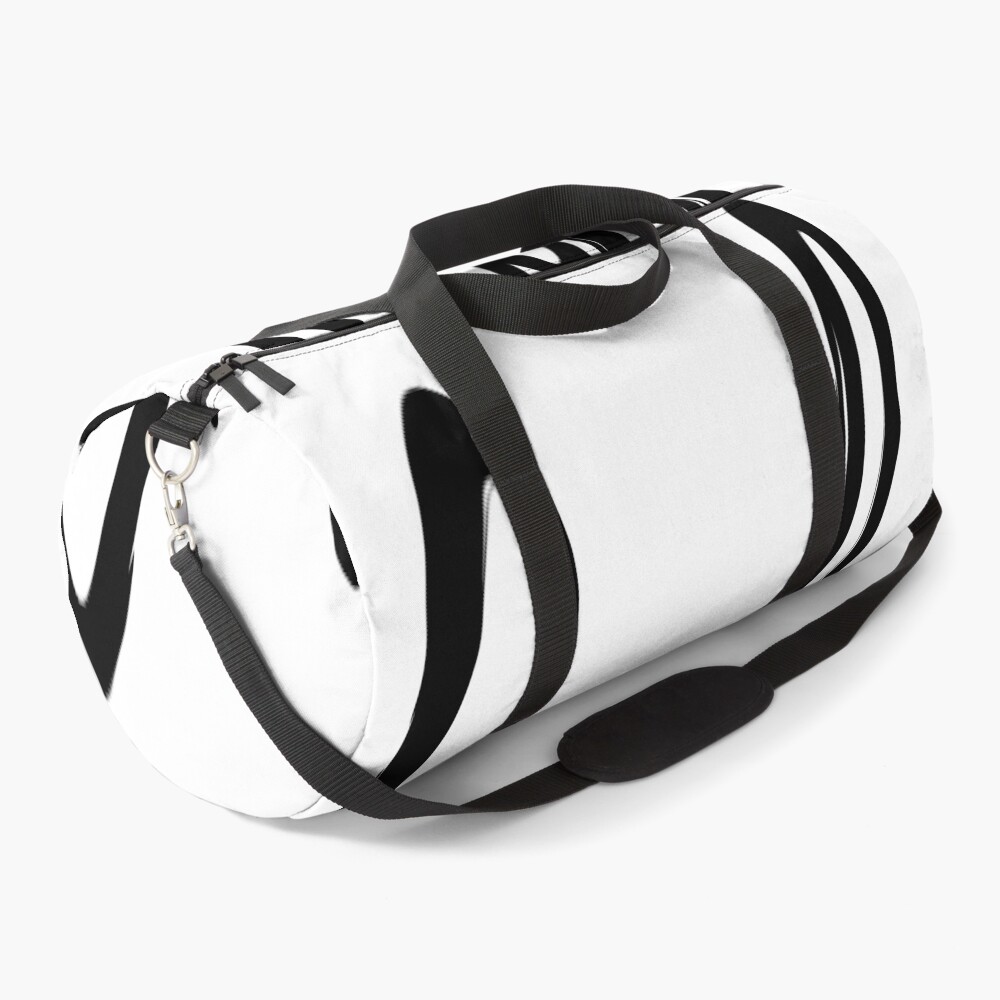 Smile on a duffle bag