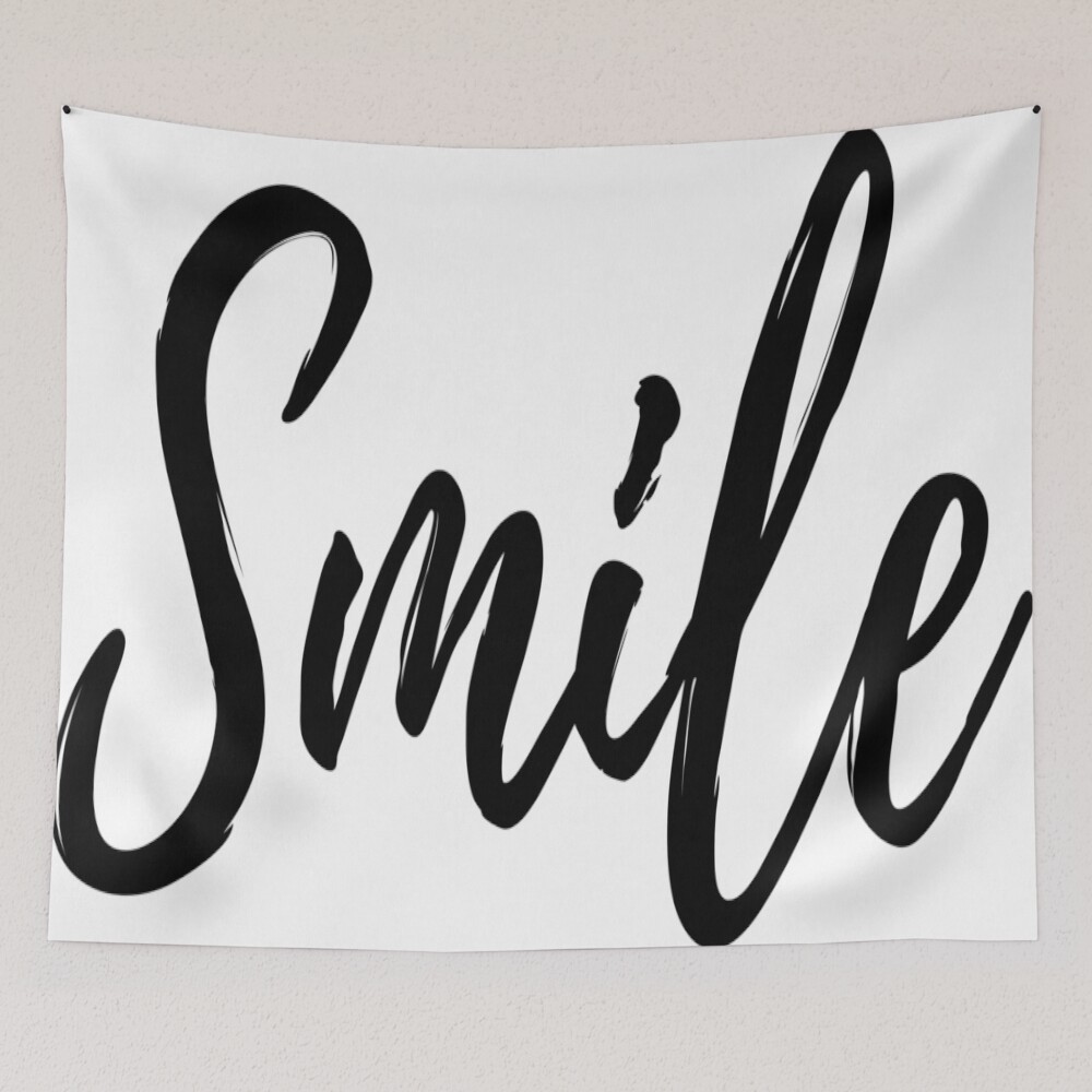 Smile on a tapestry