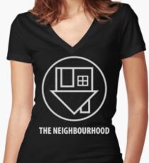 The Neighbourhood I Love You Logo Women's Fitted V-Neck T-Shirt