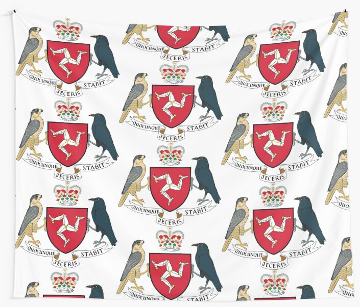 "Isle of Man Coat of Arms" Tapestry by Tonbbo | Redbubble