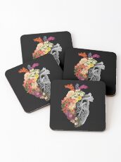 Flower Heart Spring Coasters