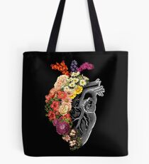 Flower Heart Spring Tote Bag