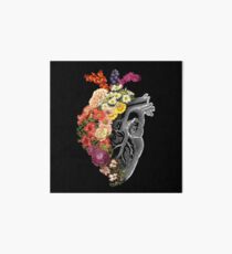 Flower Heart Spring Art Board Print