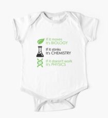 Biology - Chemistry - Physics One Piece - Short Sleeve