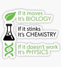 Biology - Chemistry - Physics Sticker