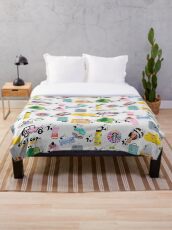 vsco girl pack Throw Blanket
