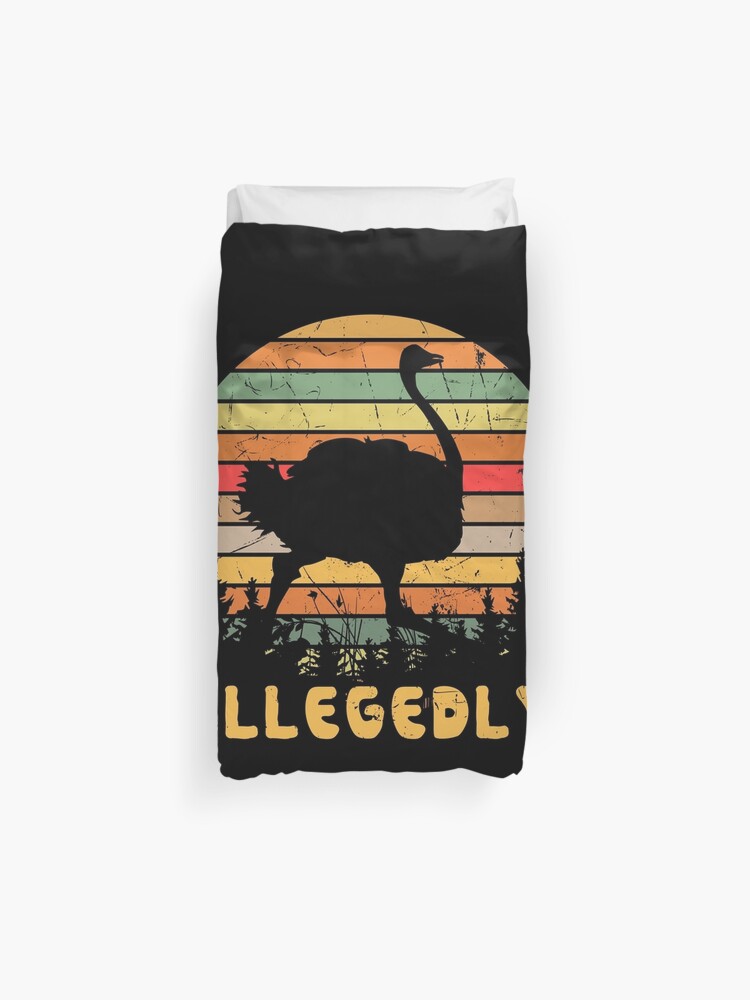 Fun Allegedly Ostrich Design Bird Lover Shirt Ostrich Gift