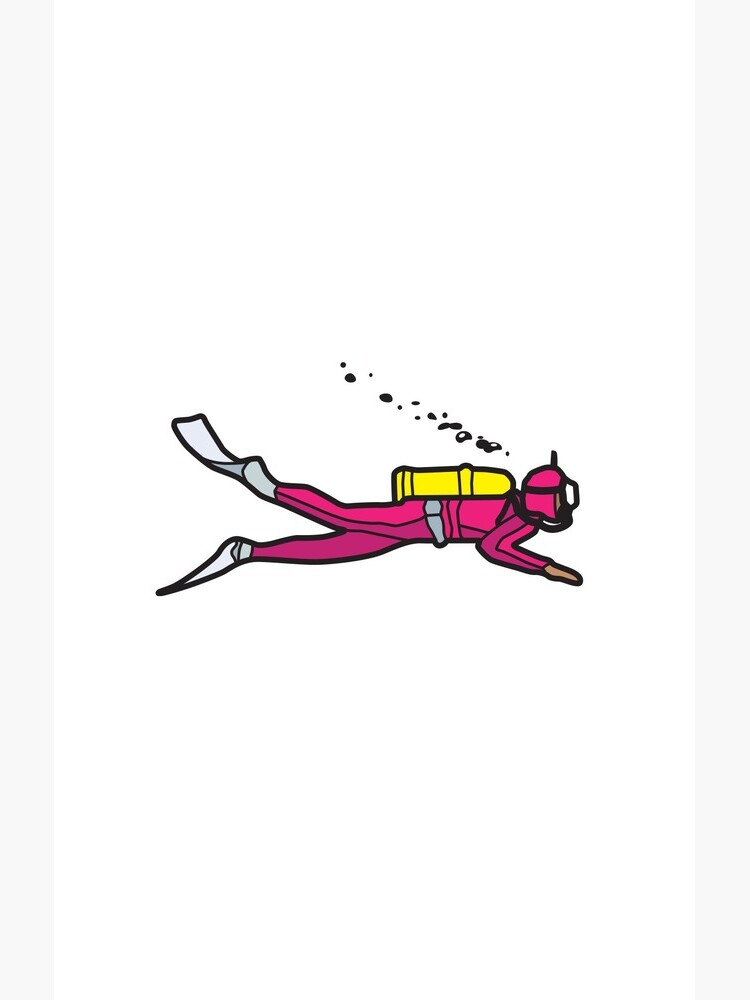 Pink Diver by trebordesign