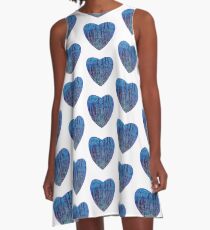 "Hint Of Lavender" | Flowering Lavender Abstract A-Line Dress