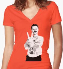 Trainspotting - Begbie Women's Fitted V-Neck T-Shirt