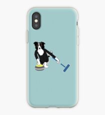 Border Collie Curling iPhone-Hülle & Cover