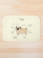 Anatomy of a Pug Bath Mat