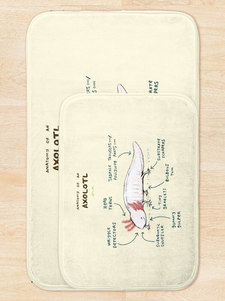 Alternate view of Anatomy of an Axolotl Bath Mat